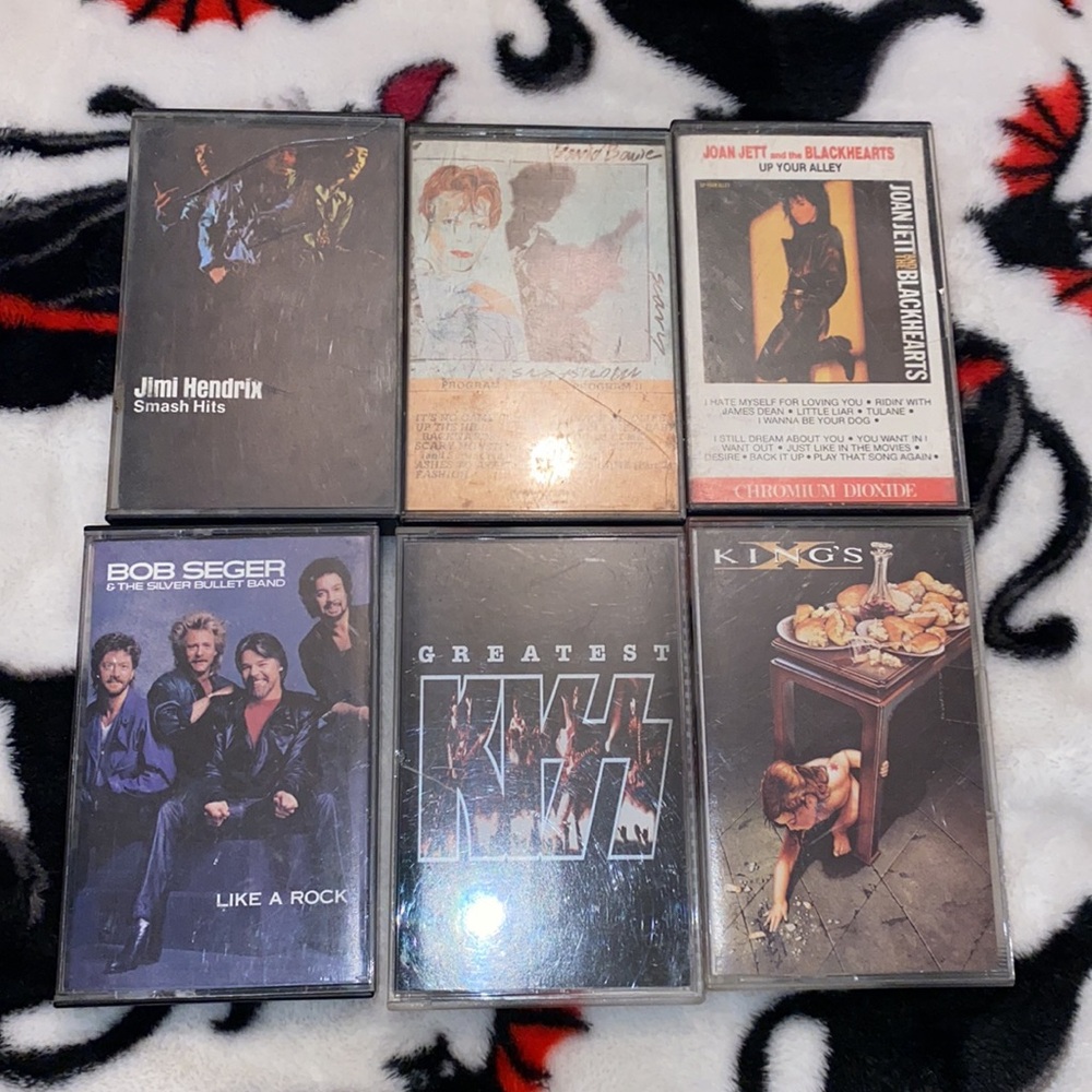 Vintage Rock Cassette Tapes